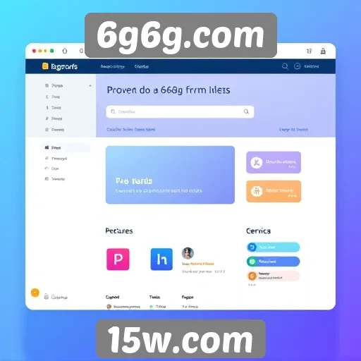 Plataforma 6g6g.com e sua interface de usuário